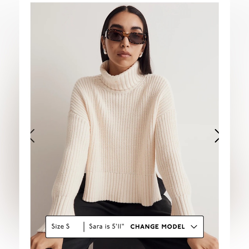 Madewell Wide Rib Turtleneck Sweater
